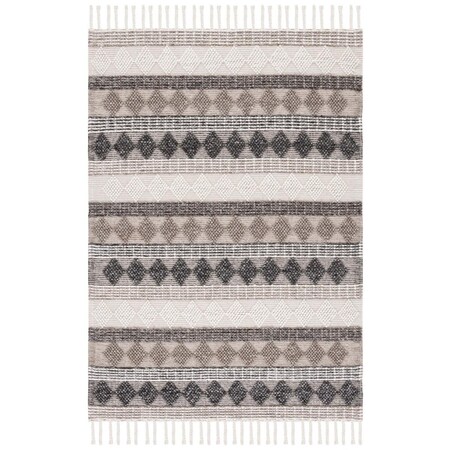 Safavieh 5 x 8 ft. Natural Hand Woven Rectangle Area Rug Ivory & Black NAT292Z-5